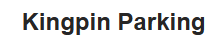 Kingpin Parking LLC logo